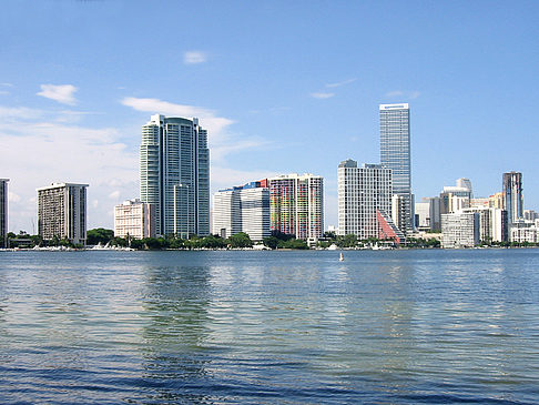 Fotos Blick vom Wasser auf Miami