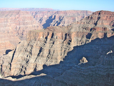 Per Hubschrauber im Grand Canyon