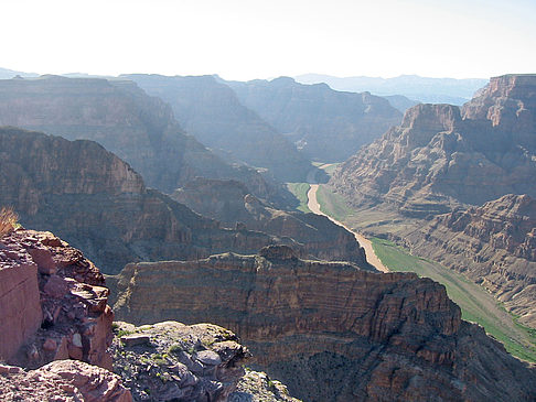 Per Hubschrauber im Grand Canyon