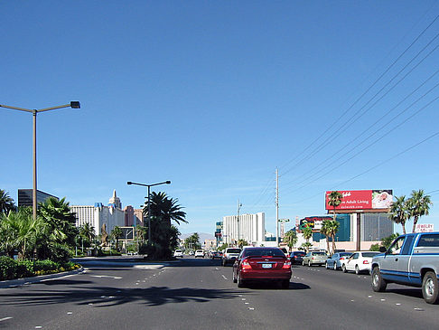 Las Vegas aus dem Auto Foto 